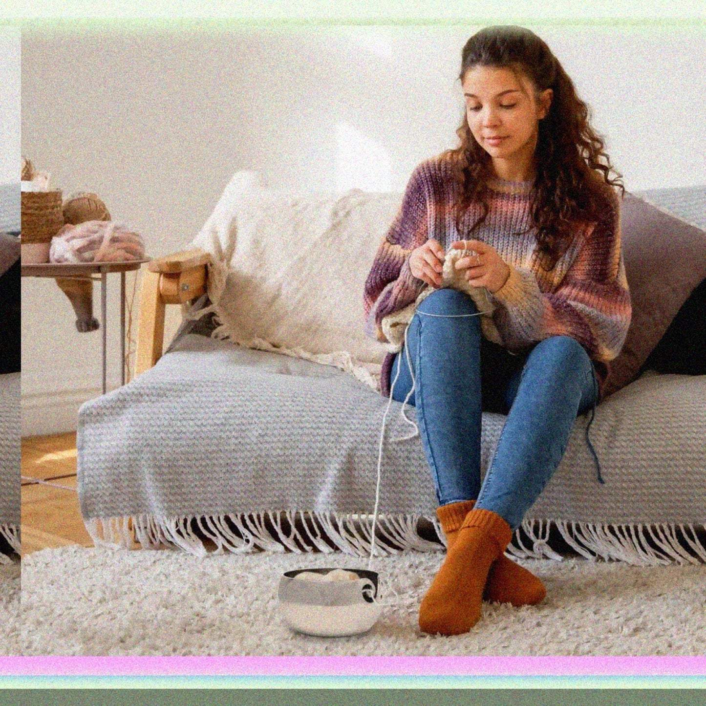 Unbreakable Aluminum Yarn Storage Bowl 7x7x4