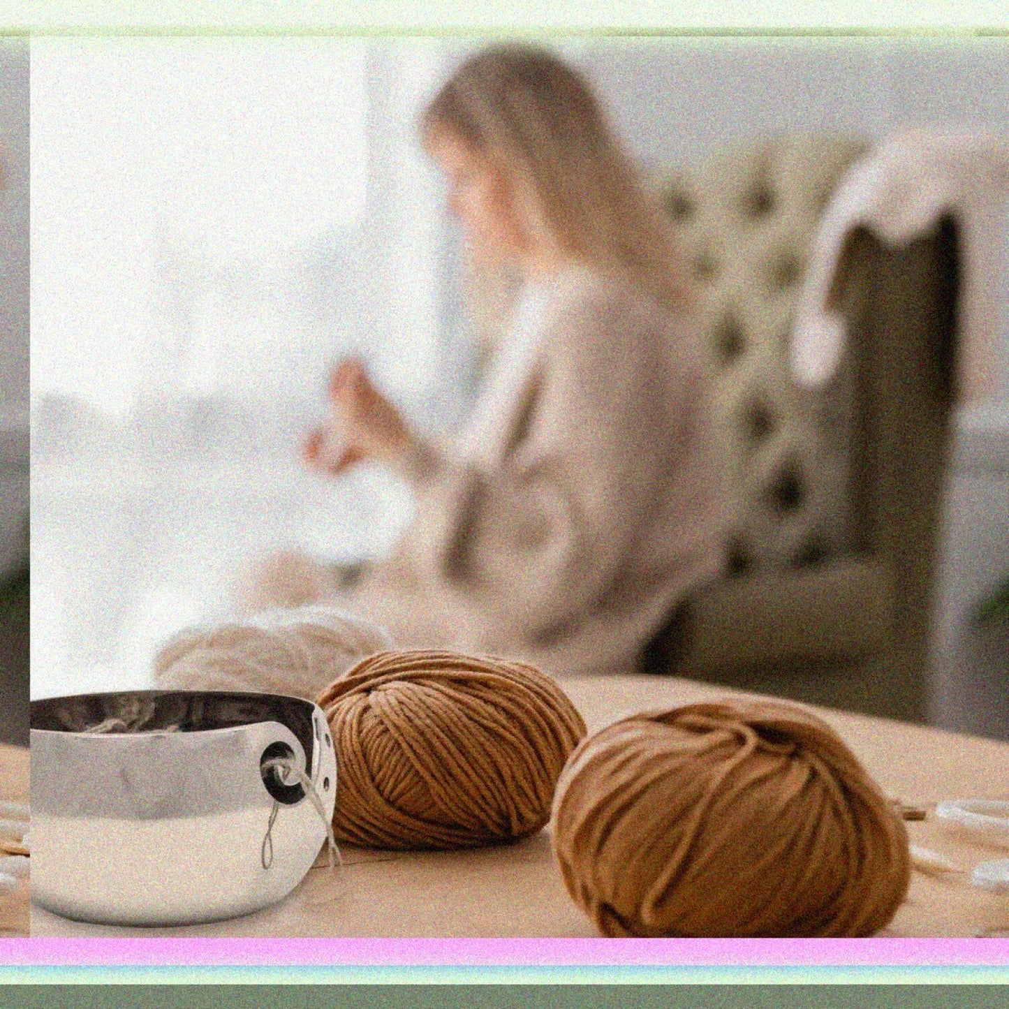 Unbreakable Aluminum Yarn Storage Bowl 7x7x4