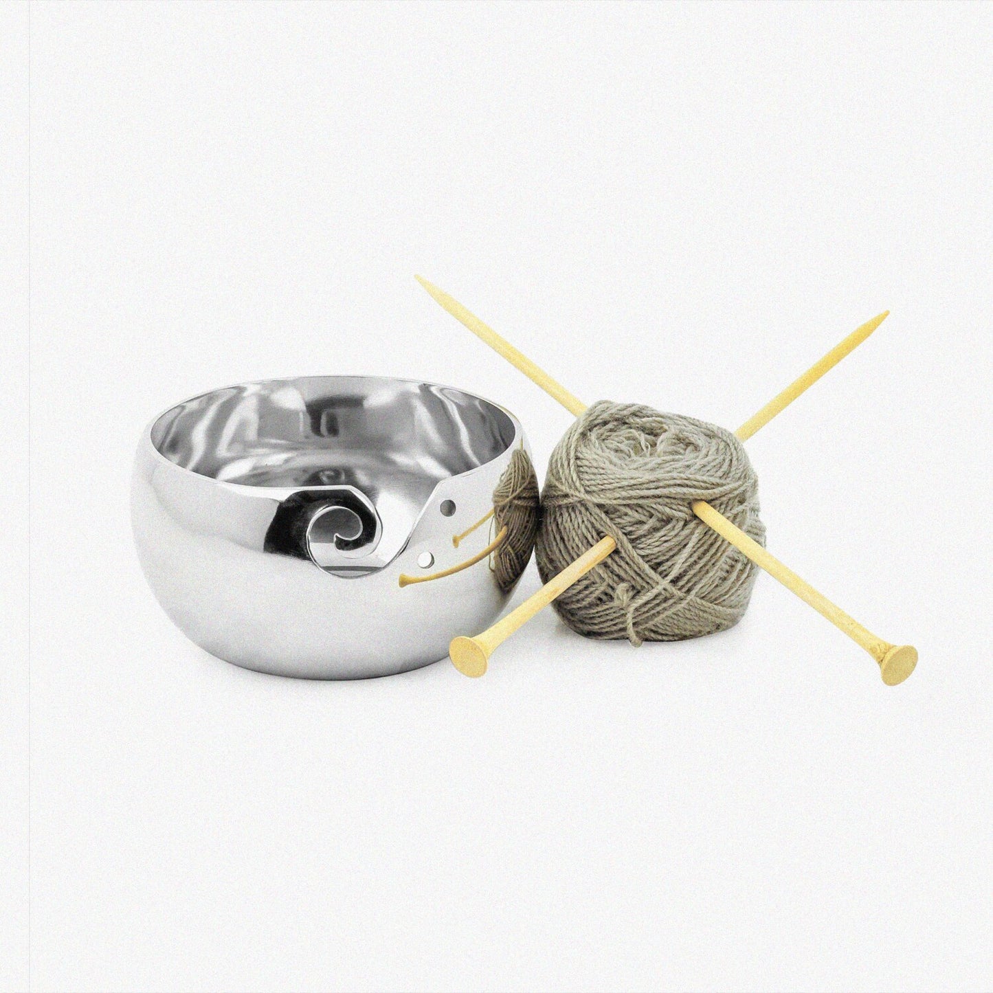 Unbreakable Aluminum Yarn Storage Bowl 7x7x4