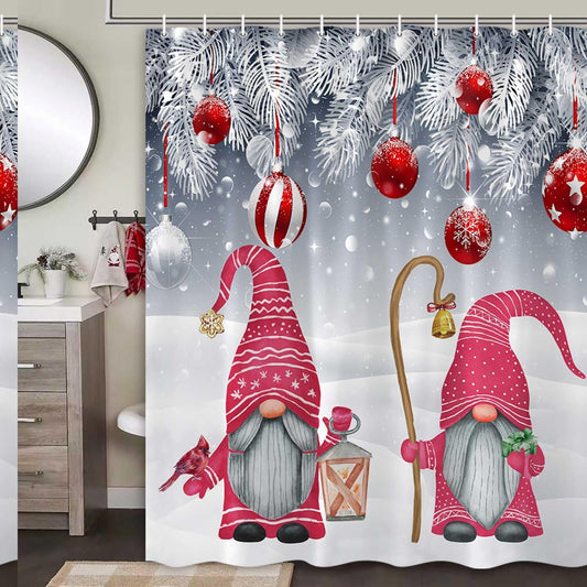 Gnomes Shower Curtain 70x70 Inches