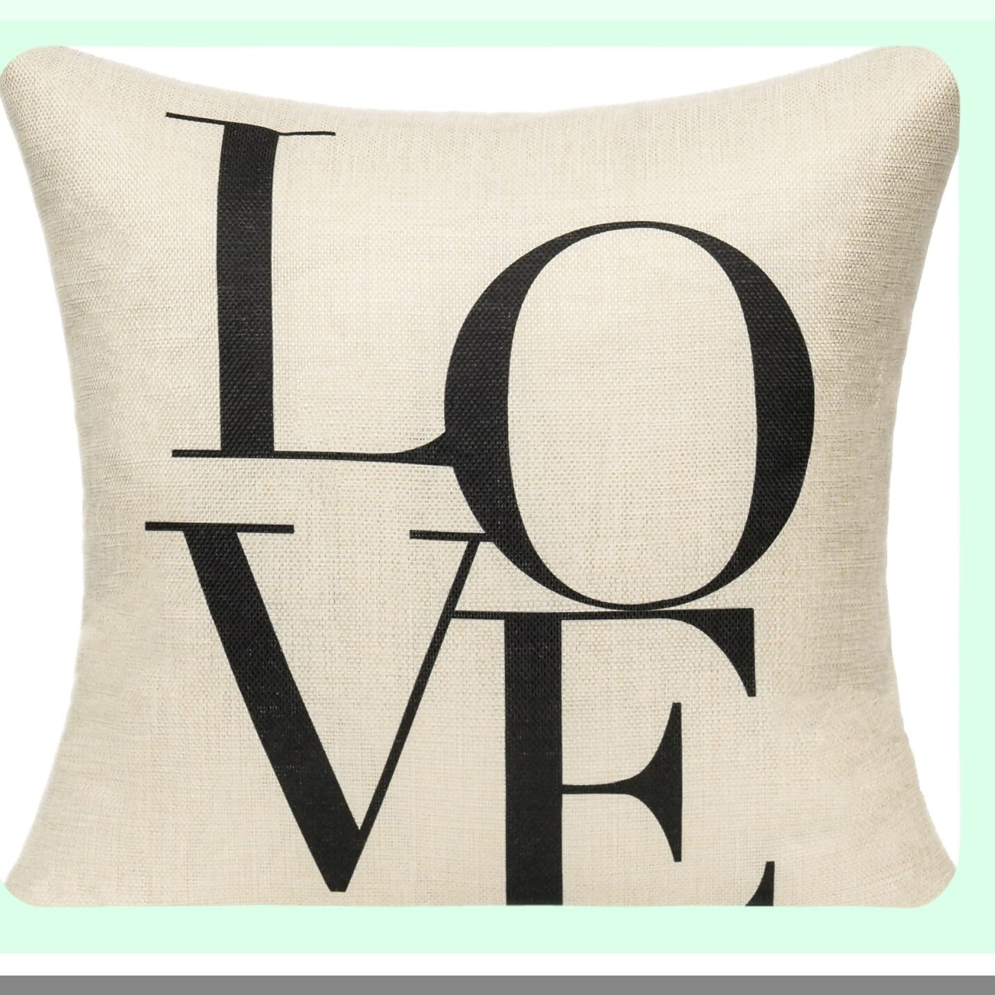 Love Farmhouse Decor Pillow Covers - Set of 2 18x18 Rustic Family Quote Cushion Cases for Couch, Patio, Sofa, Bed - Spring Home Sweet Housewarming Gift - Country Decoration