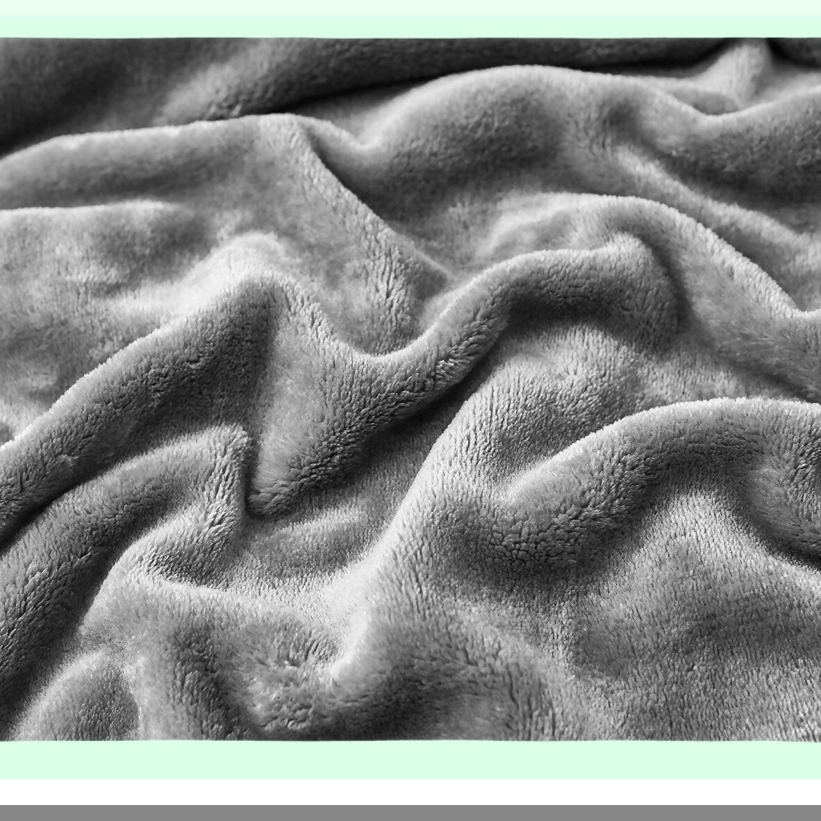UltraSoft Queen Fleece Blanket - Warm & Cozy Solid Grey Bedding for Home Decor