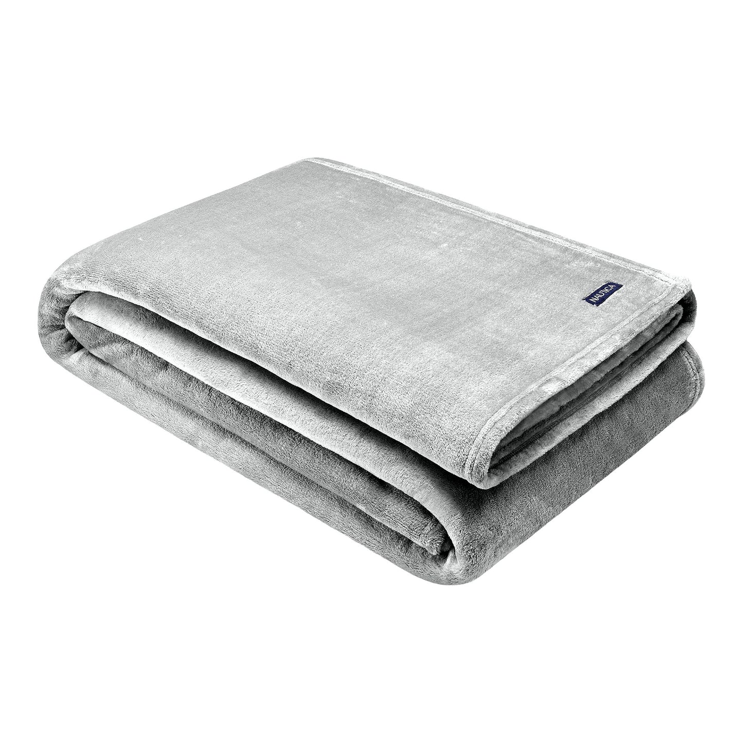 UltraSoft Queen Fleece Blanket - Warm & Cozy Solid Grey Bedding for Home Decor