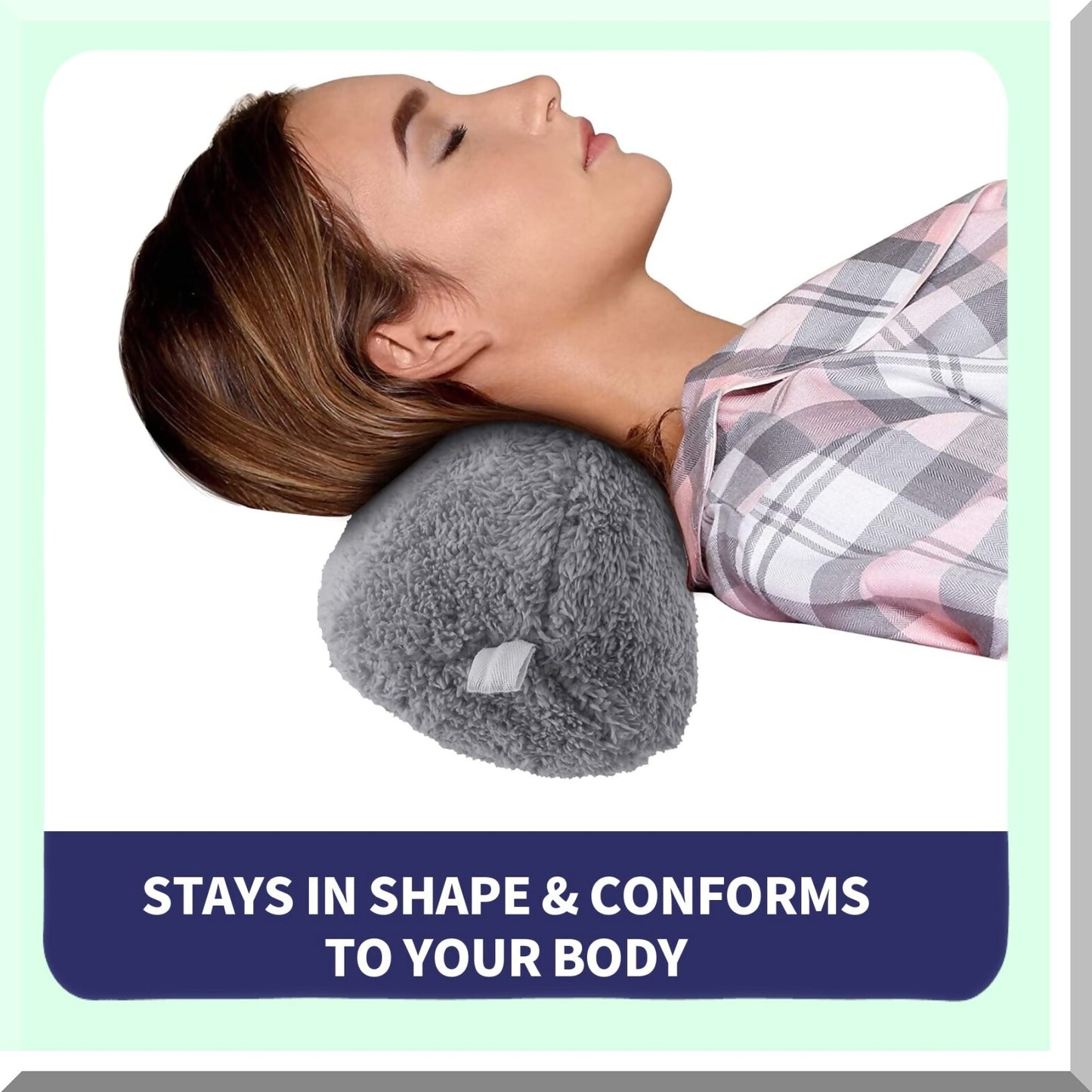 ComfortMax Headrest Pillow - Ultimate Recliner Neck Support for Sofa & Couch - Grey Bone Neck Pillow for Relaxation & Comfort - Ergonomic Recliner Head Pillow