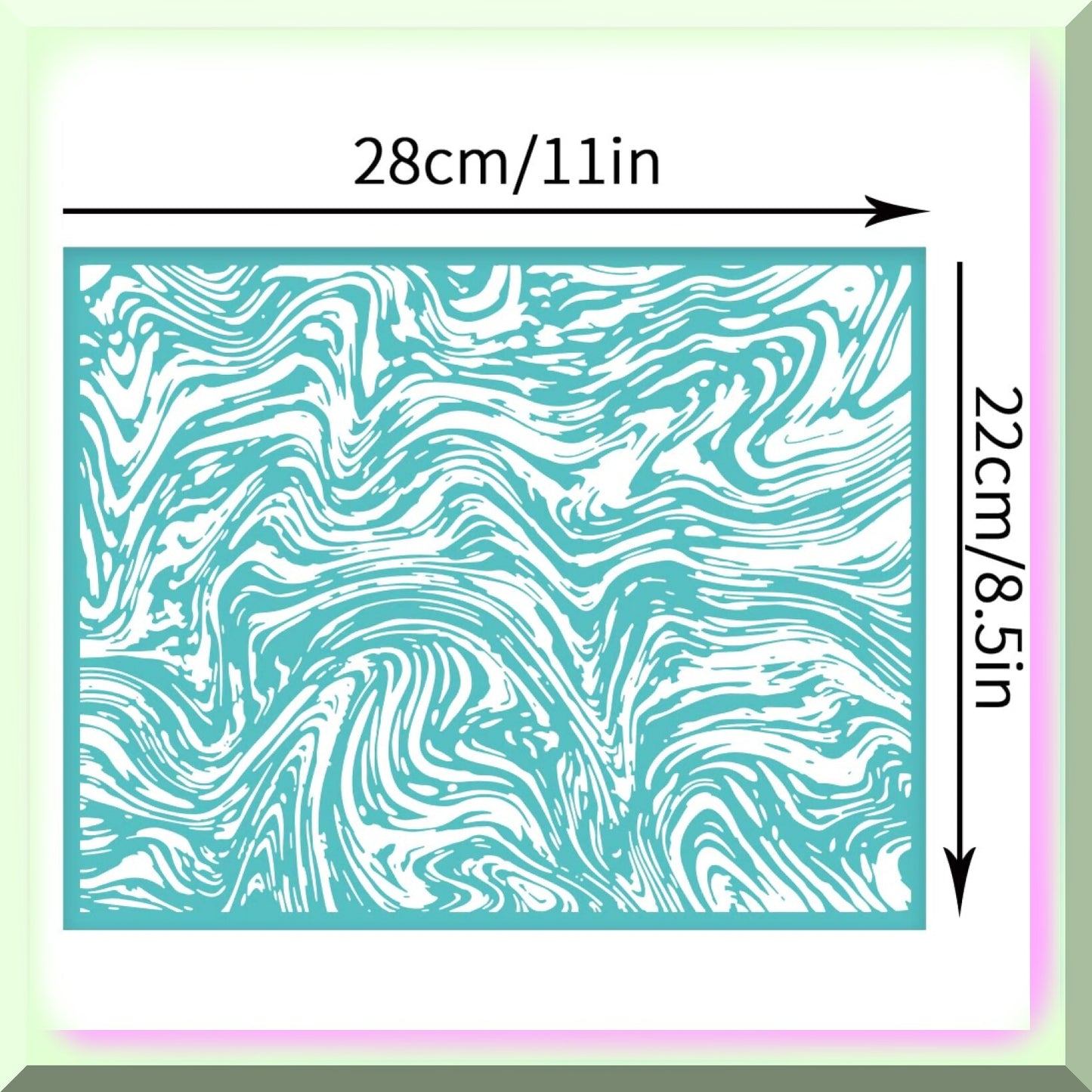 SilkPrintPro Marble Mesh Kit 2 Self-Adhesive Stencils