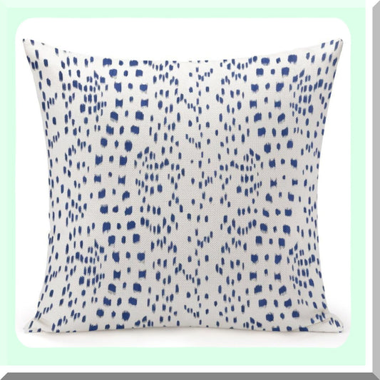 Blue Touches Modern Decorative Pillow Cover - 18"X18"