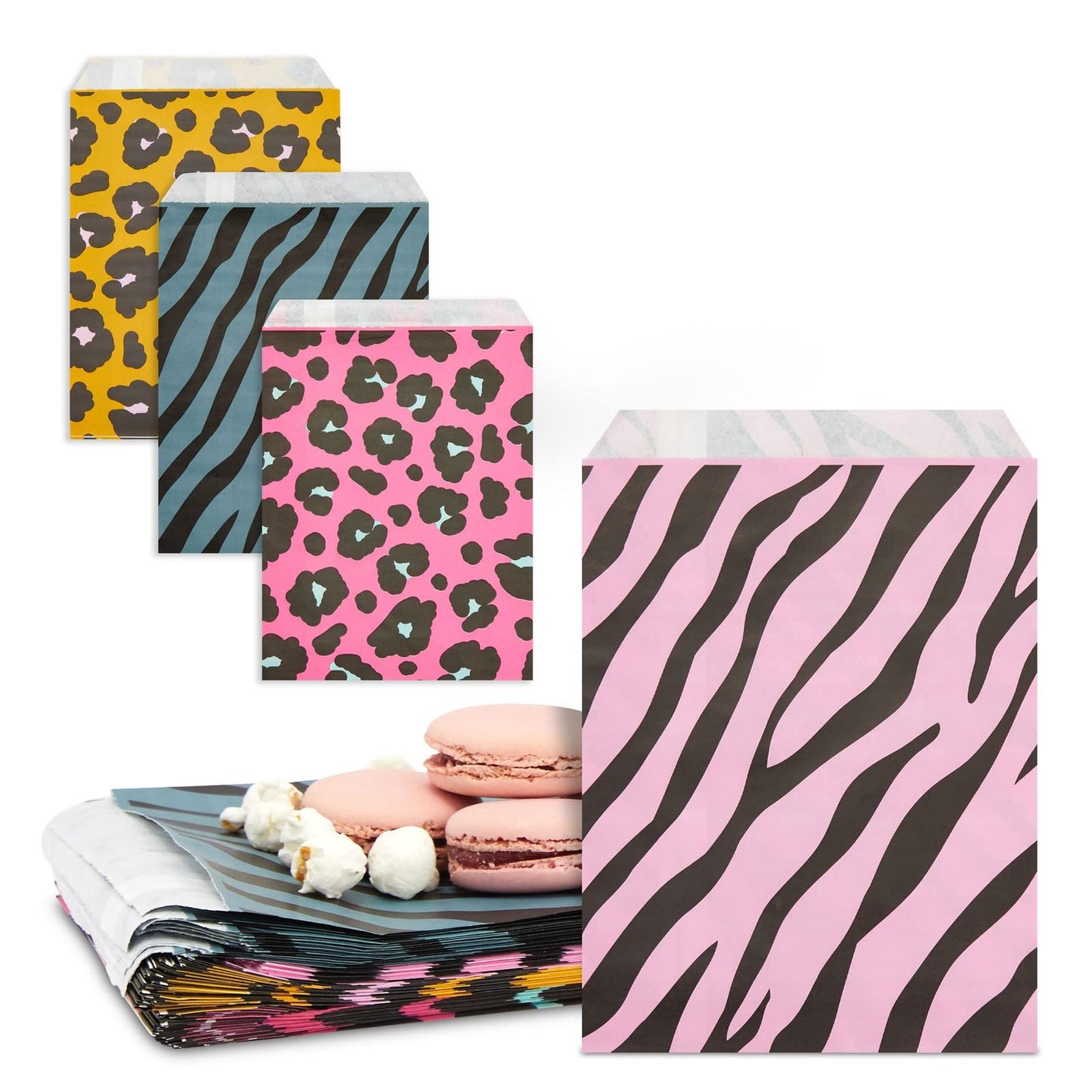 Paper Goodie Bags for Safari Birthday Party Favors 100 Pack