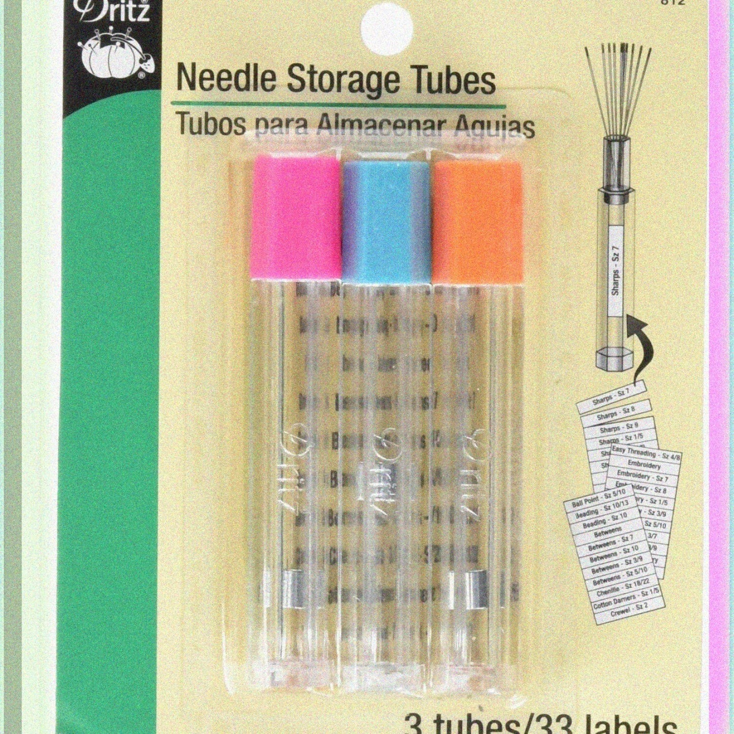 812 Needle Storage Tubes 3-Count Clear
