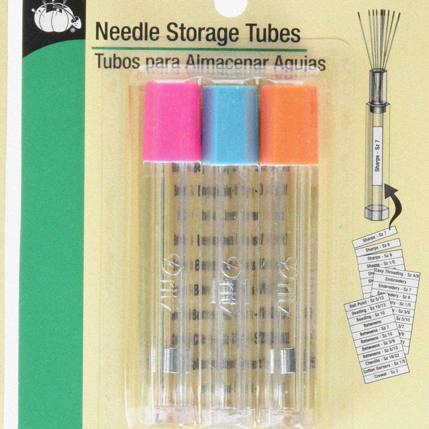 812 Needle Storage Tubes 3-Count Clear
