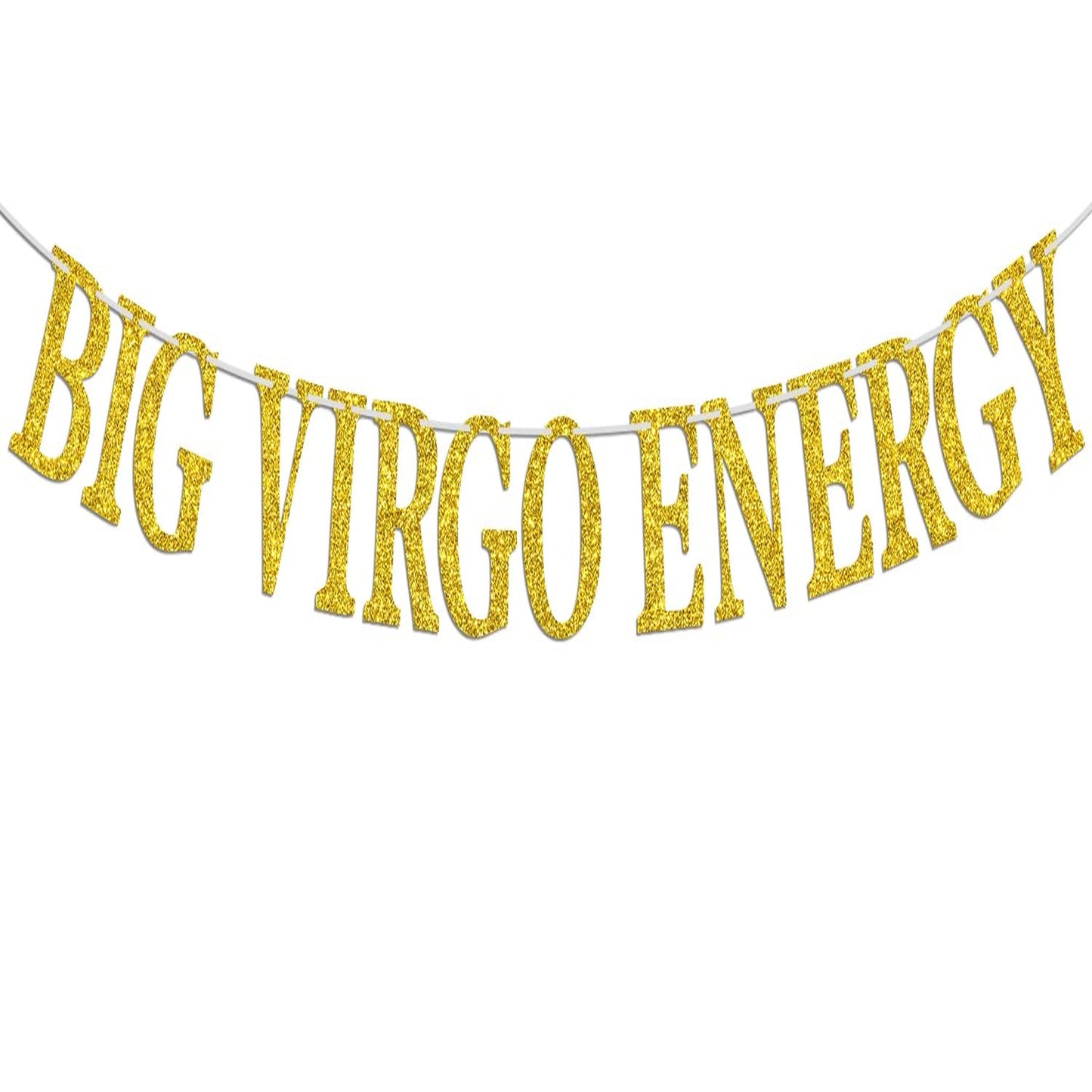 Virgo Constellation Gold Glitter Party Banner - Zodiac Birthday Decorations for Aug/Sept Birthdays - 12 Astrology Theme Party Supplies