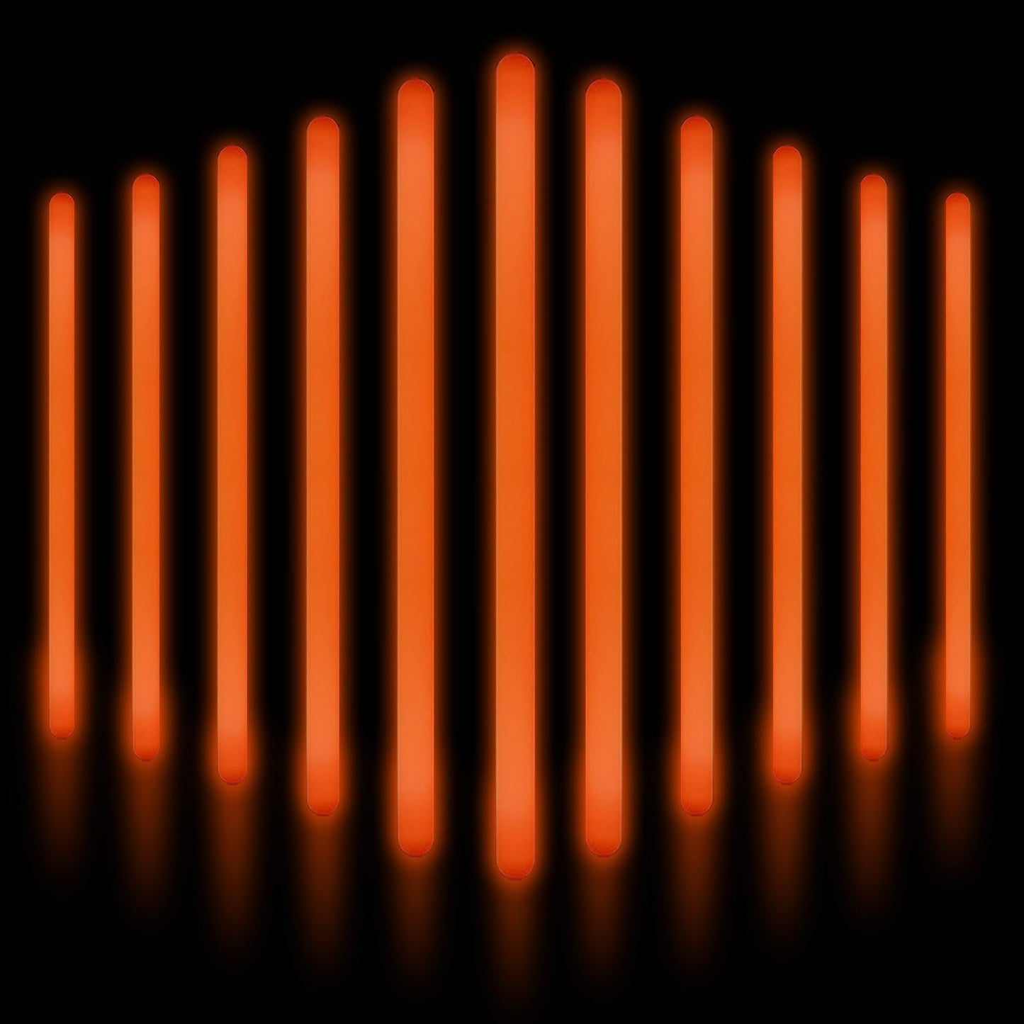 GlowMax Orange 12" Light Sticks - 24 Pack Jumbo Glow Party Favors for Birthdays & Bachelorettes - Brighten Up Your Celebration with Glow in the Dark Fun!