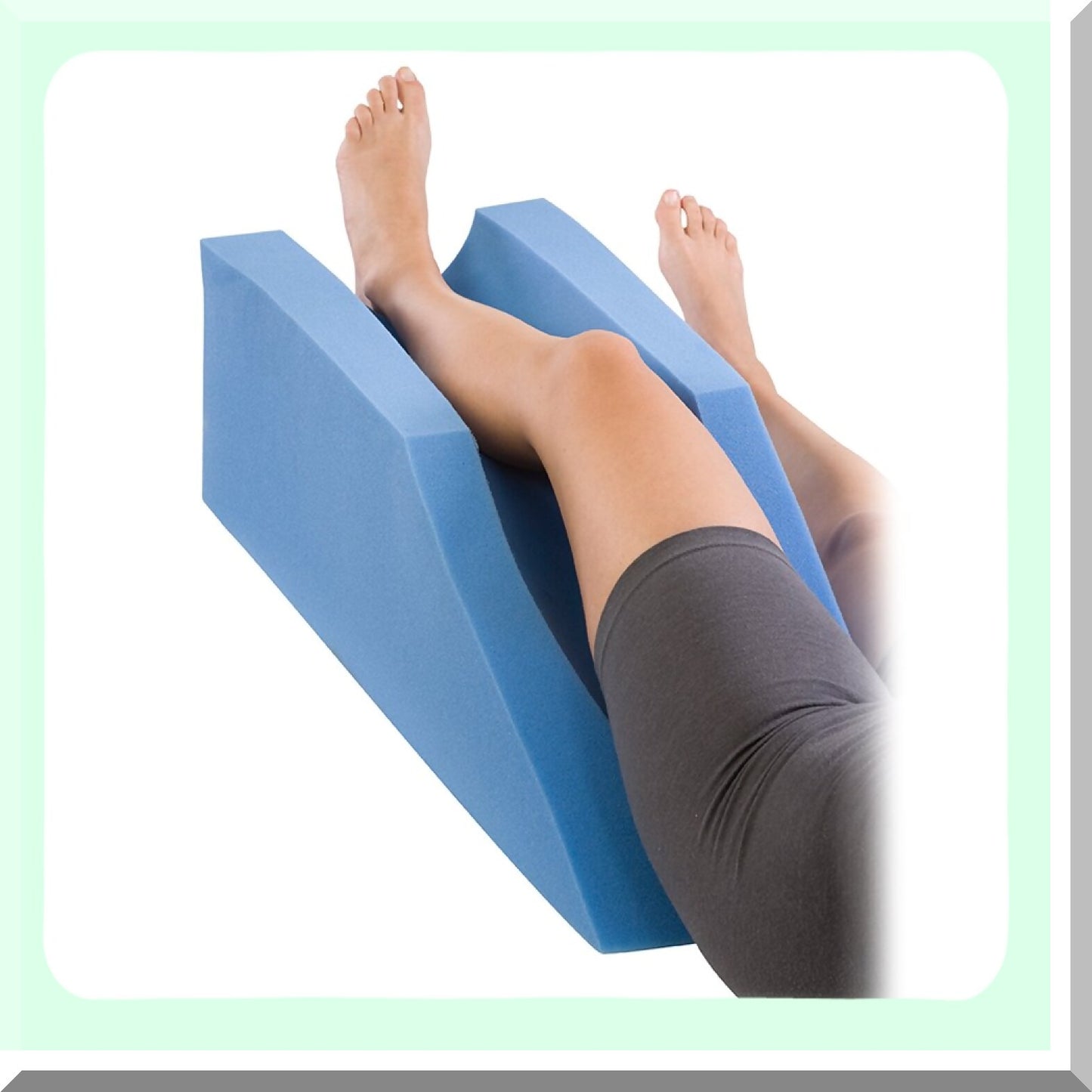 ElevateEase Leg Rest Pillow - Orthopedic Foam Wedge Cushion for Elevating Legs, Improving Circulation, and Reducing Swelling - Supportive Leg Elevator Pillow for Sleeping and Recovery