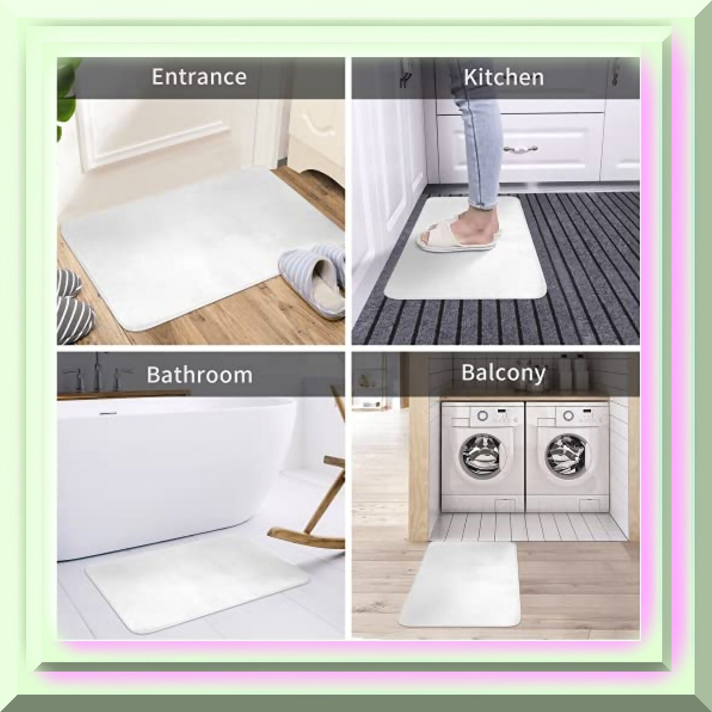 Get Naked Microfiber Bath Mat 16x24