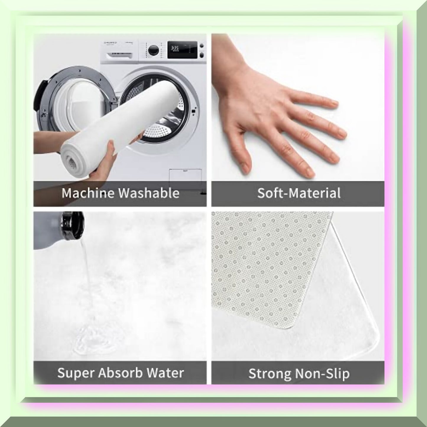 Get Naked Microfiber Bath Mat 16x24