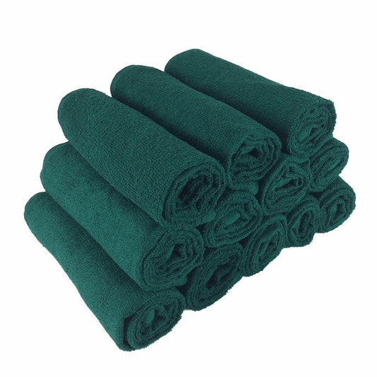 Bleach Safe Salon Towels Pack of 12 16x28 Hunter Green