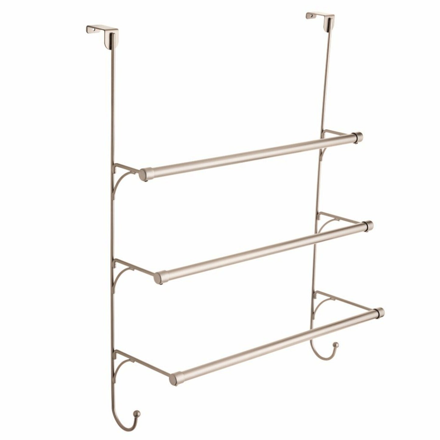 Over The Door Triple Towel Rack Nickel