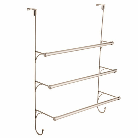 Over The Door Triple Towel Rack Nickel