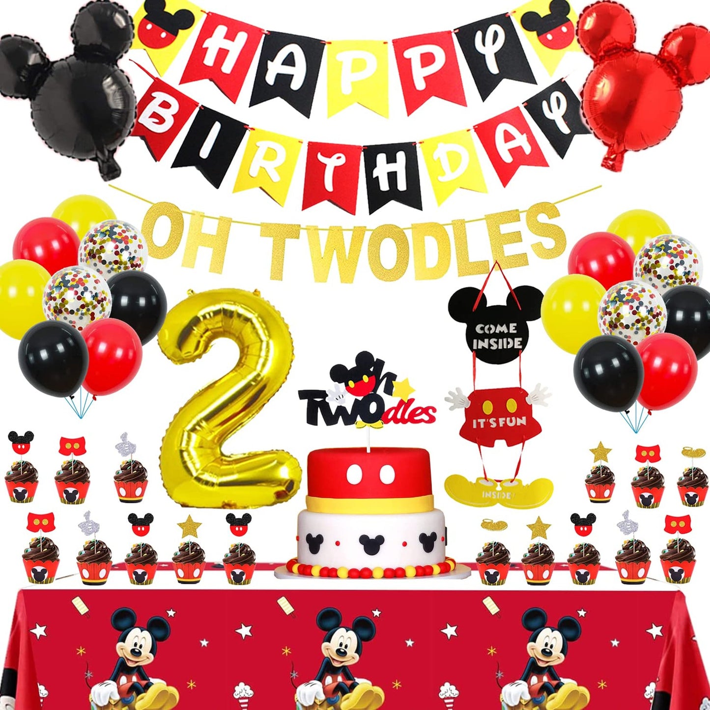 Mickey Mouse 2nd Birthday Party Supplies for Kids