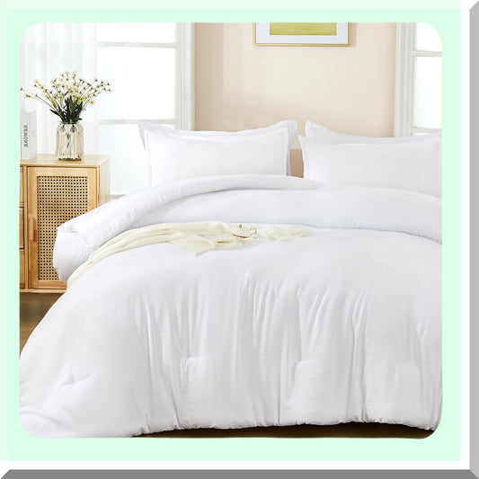 White Cali Dream Comforter Set for California King