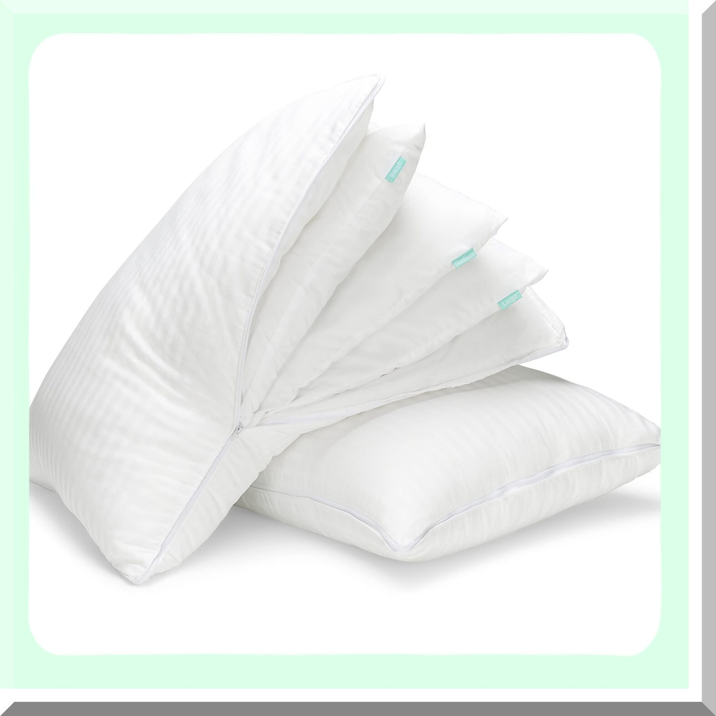 CoolSleep Adjustable Comfort Pillows - Set of 2 | Cooling Luxury Pillows for Back, Stomach, Side Sleepers | Standard Pack of 2 | Customizable Layers for Ultimate Sleep Experience