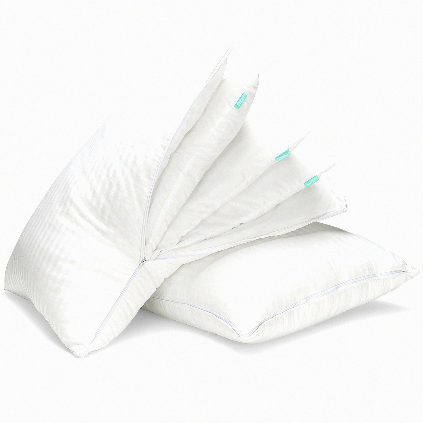 CoolSleep Adjustable Comfort Pillows - Set of 2 | Cooling Luxury Pillows for Back, Stomach, Side Sleepers | Standard Pack of 2 | Customizable Layers for Ultimate Sleep Experience