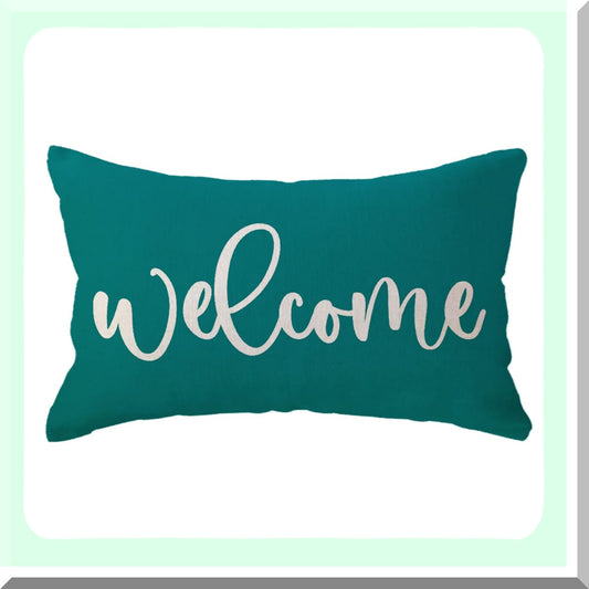 Rustic Farmhouse Lumbar Pillow Cover Compatible with Front Porch