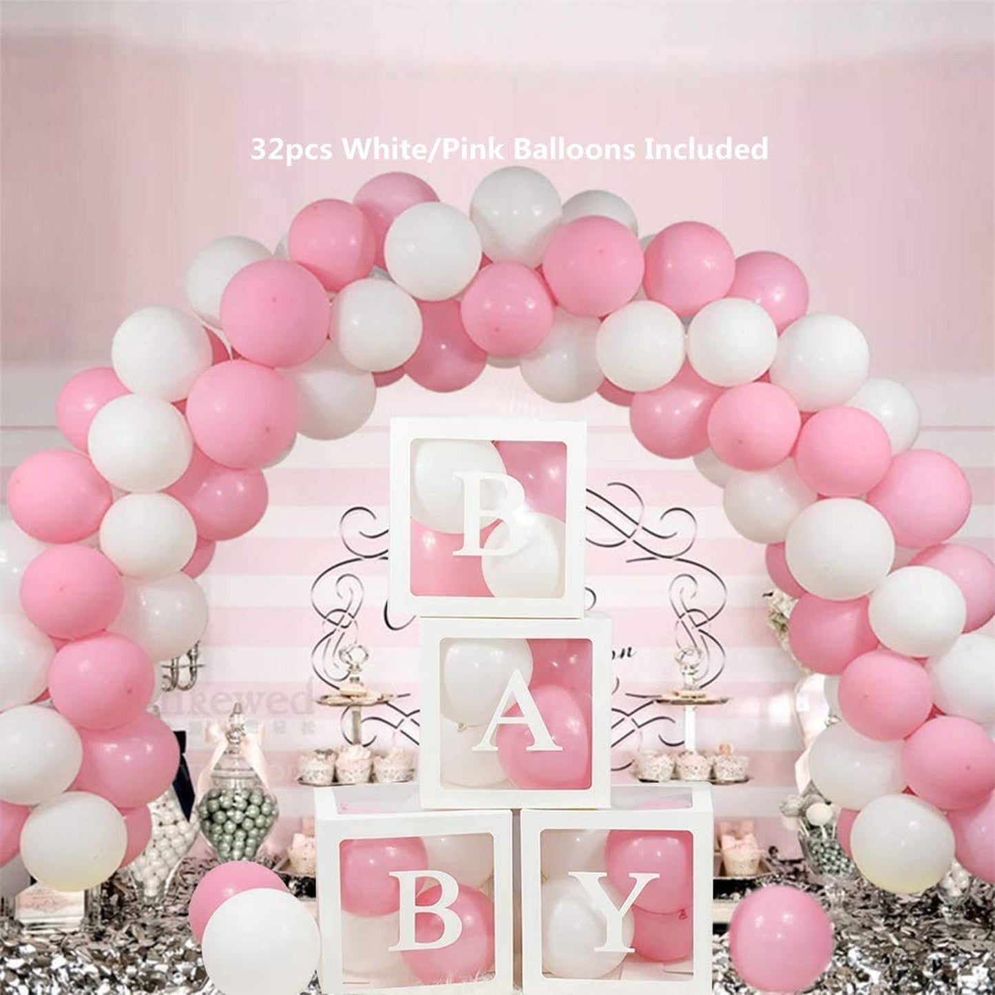 Baby Shower Decorations Balloons Box for Girls