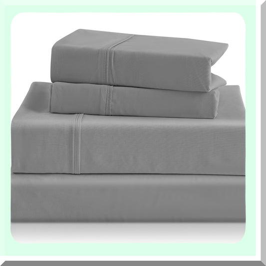 Silky Soft Bed Sheet Set with Pillowcases for Full Bed