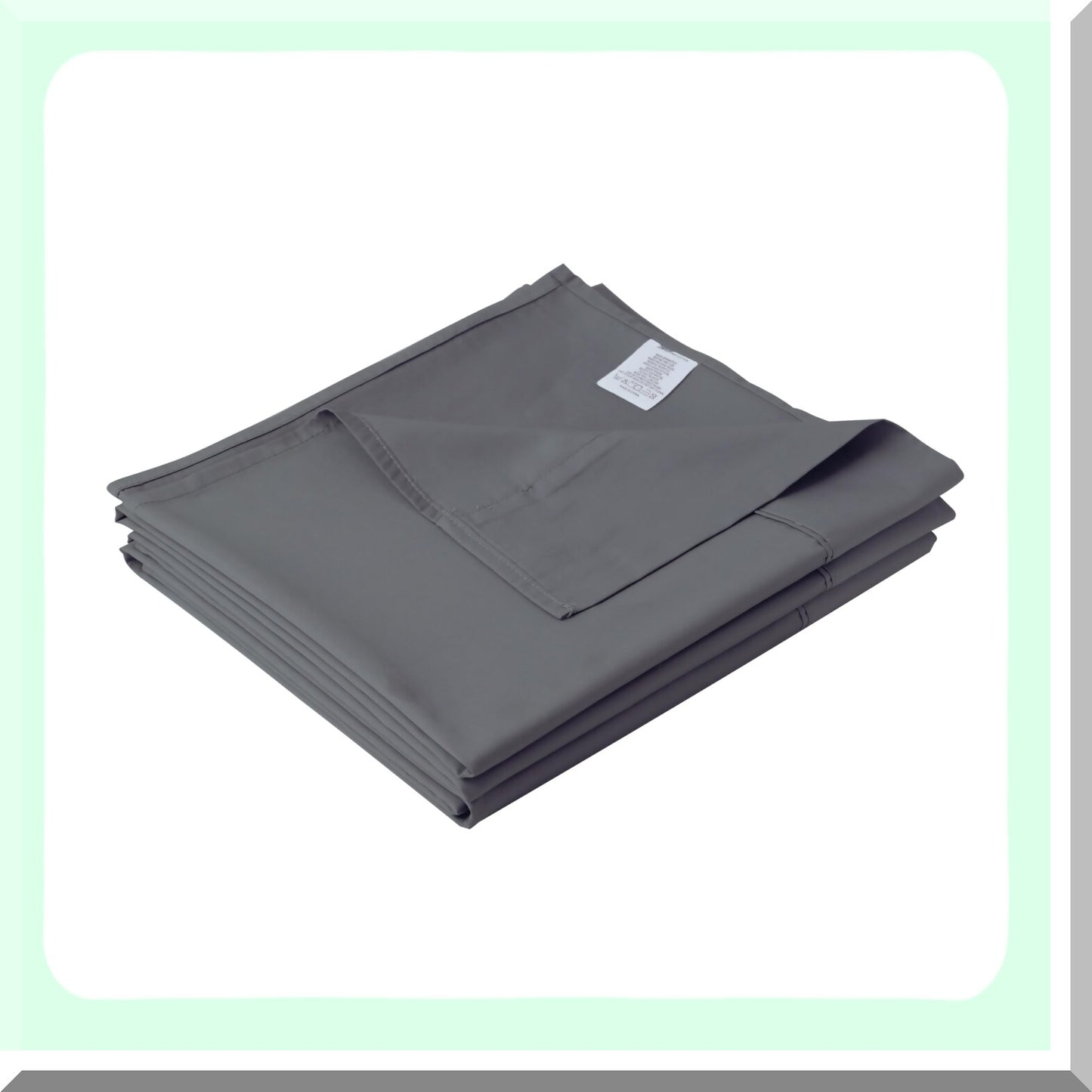CoolCotton 600TC Breathable Flat Sheet - Dark Grey Cal - Wrinkle, Fade, Stain Resistant - Top Bed Sheet - 100% Cotton - Breathable Bedding - Cal King
