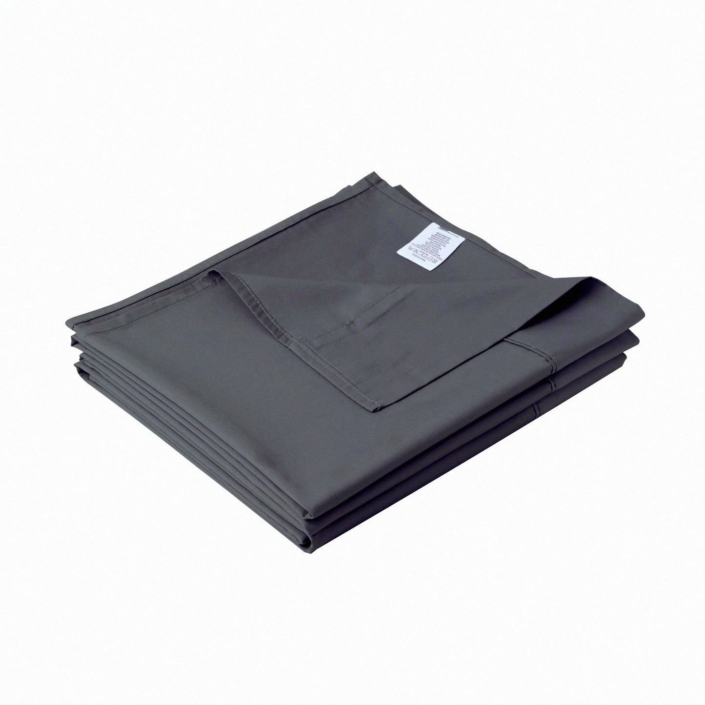 CoolCotton 600TC Breathable Flat Sheet - Dark Grey Cal - Wrinkle, Fade, Stain Resistant - Top Bed Sheet - 100% Cotton - Breathable Bedding - Cal King