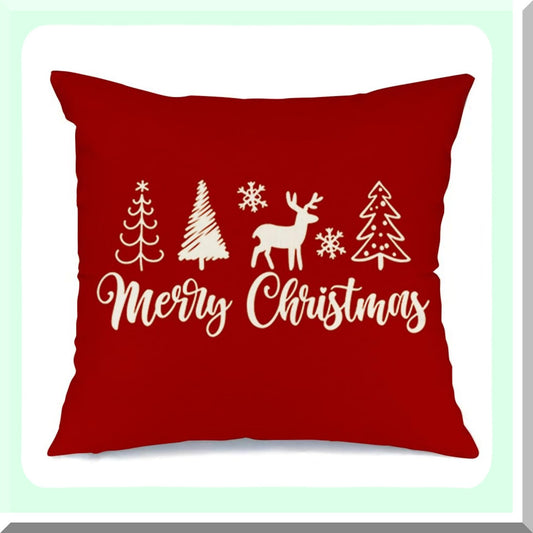 Winter Wonderland Reindeer Pillow Covers for Couch 18x18"
