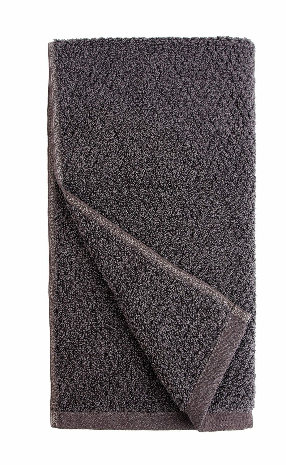 Diamond Jacquard Quick-Dry Hand Towels 16x30 Charcoal 4 Pack