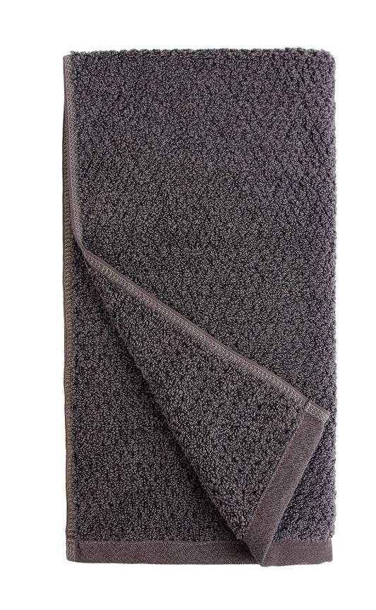 Diamond Jacquard Quick-Dry Hand Towels 16x30 Charcoal 4 Pack