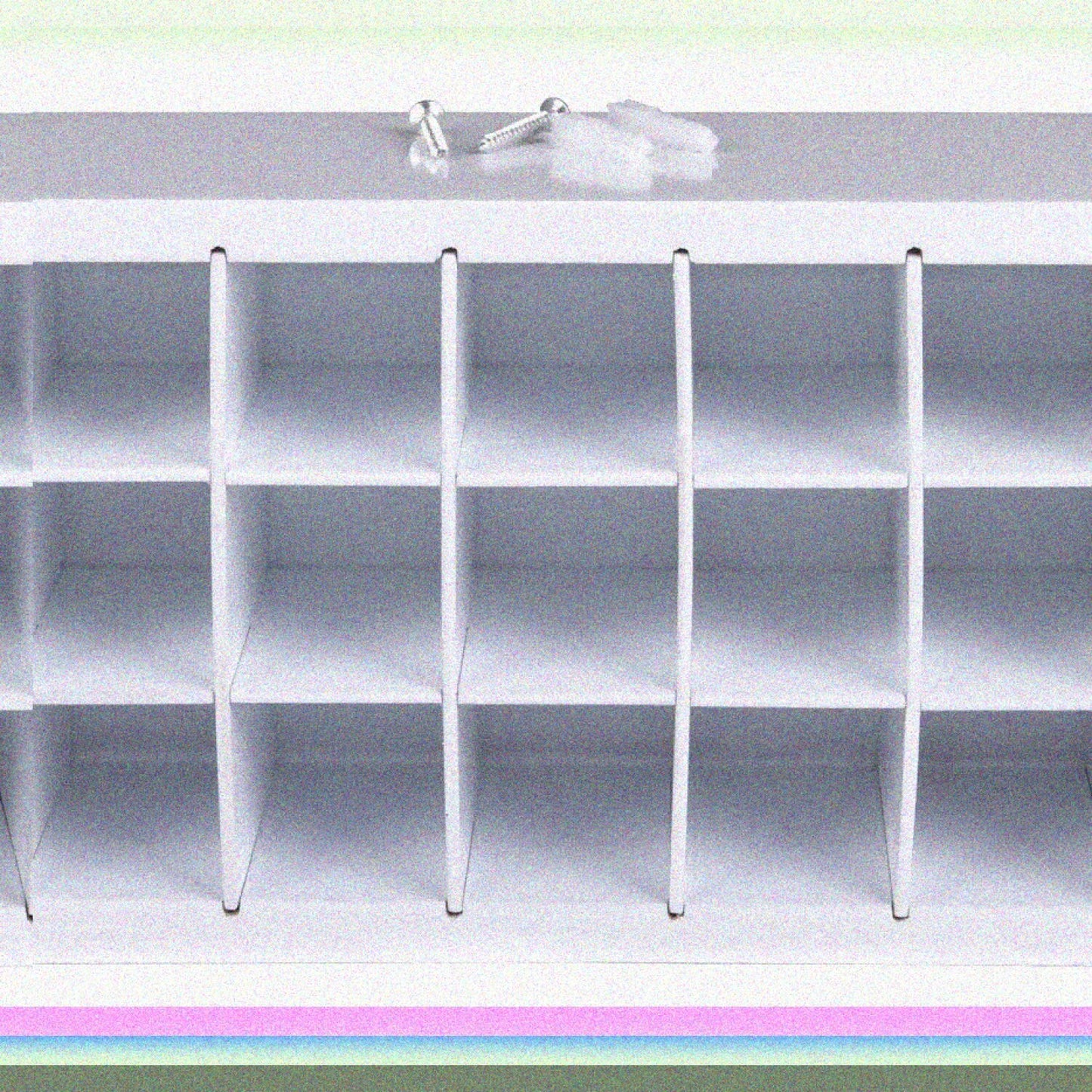6828AG Paint Storage Tray, 21 Compartments, White
