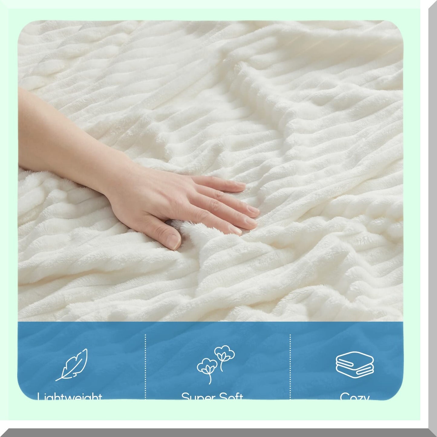 CozyWarm Twin Fleece Blanket - Ultra Soft, Plush & Fuzzy, Perfect for Bed, 66 x 90 Inches