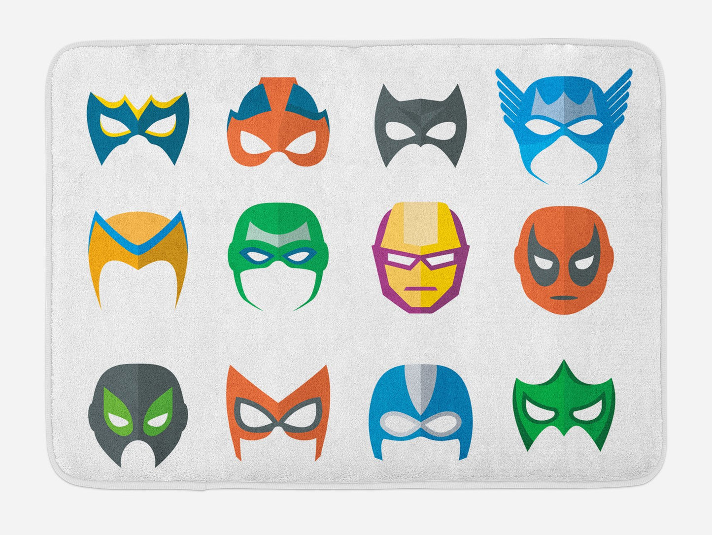 Superhero Bath Mat Plush Non Slip 30.2" x 20"