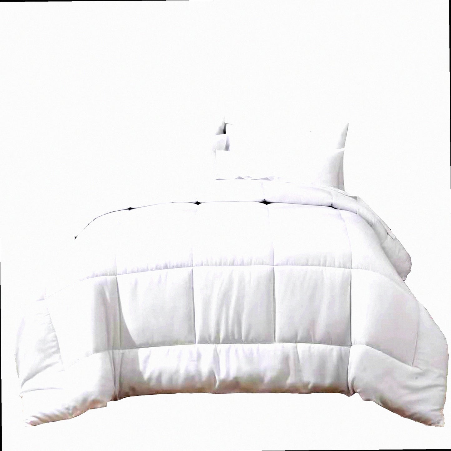 Luxury White Comforter Set - 3 Piece Queen Bedding Bundle | Wrinkle & Fade Resistant Hotel Quality Bed in a Bag | Cozy & Stylish Queen Size Comforter