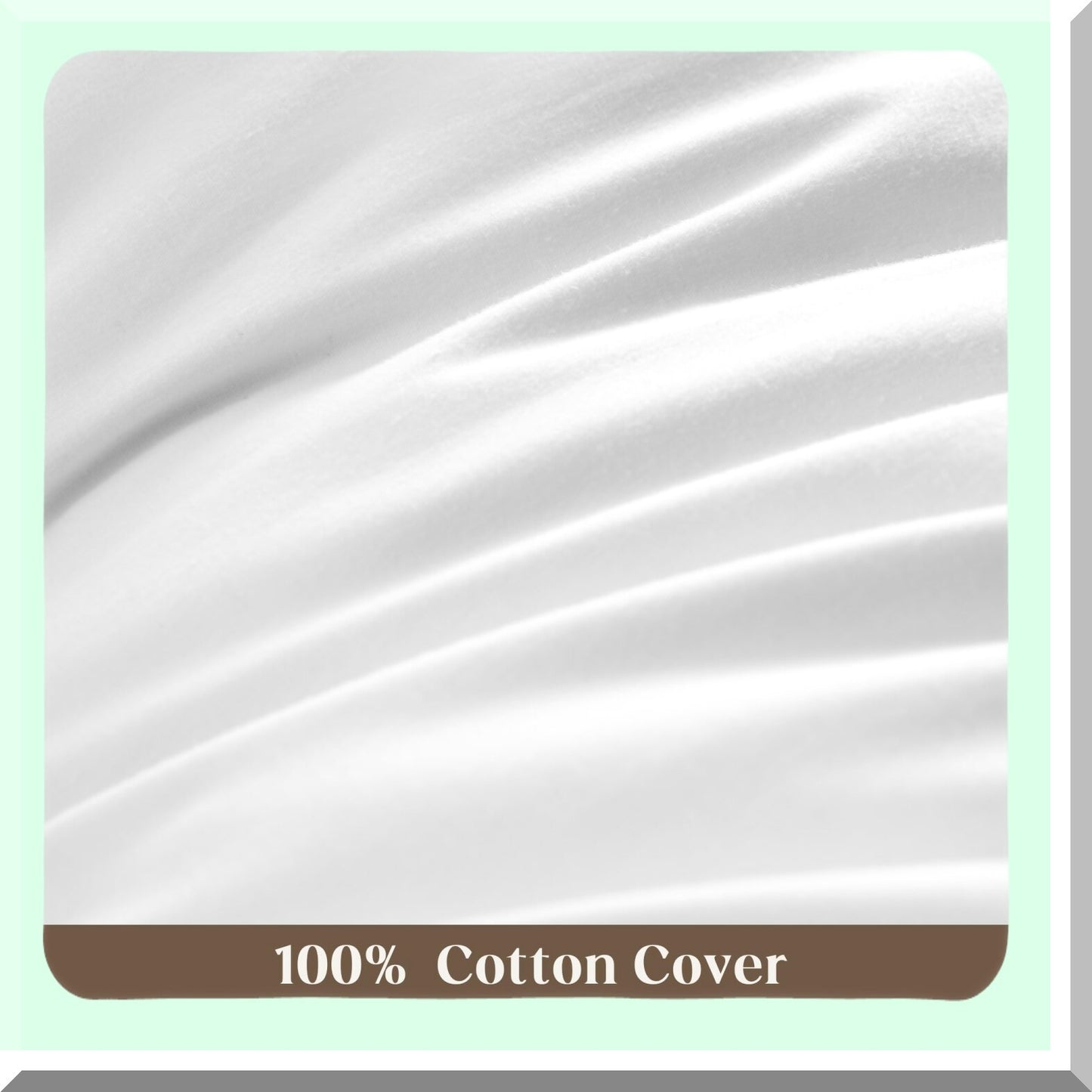 Luxury Comfort Goose Down Pillows - Set of 2 Soft Bed Pillows with 100% Cotton Shell. Gusseted for Back, Stomach, and Side Sleepers. Ultimate Sleep Support.