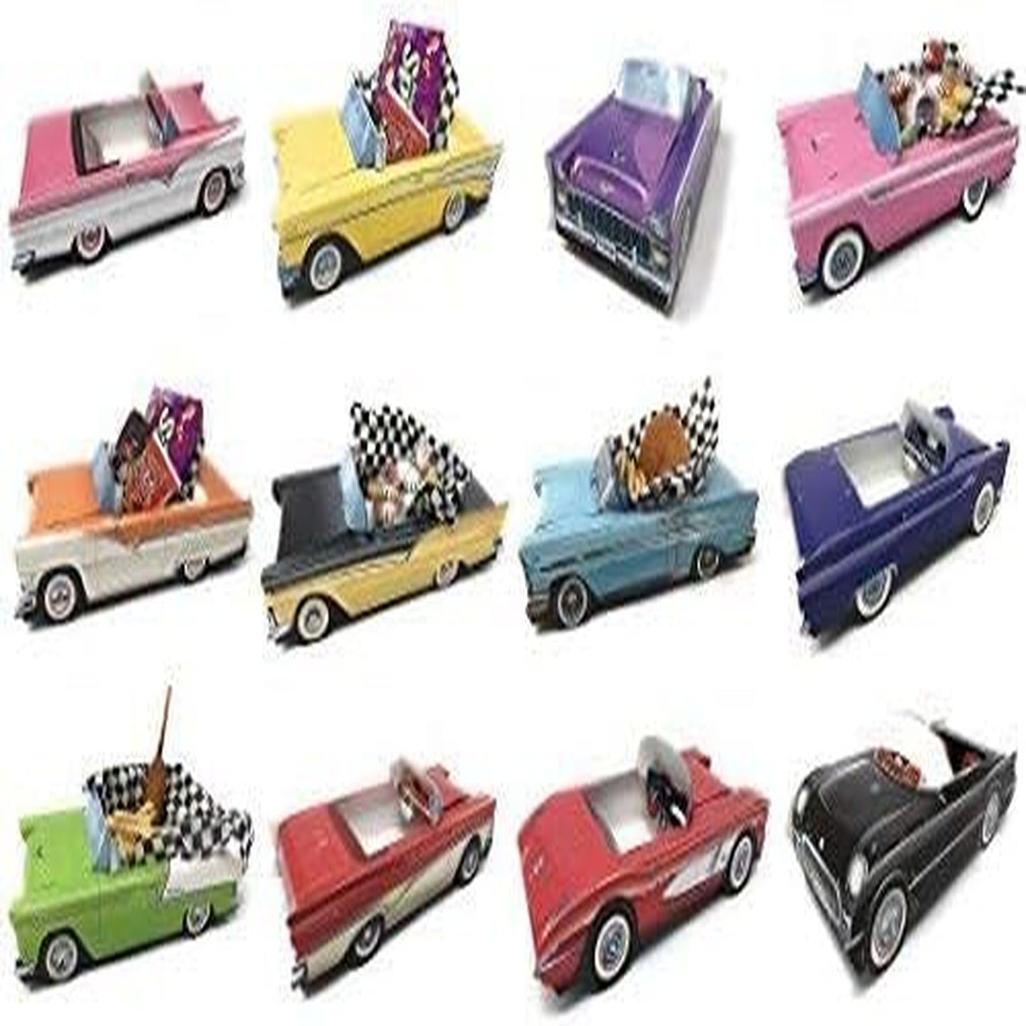 1950s Clic Car Snack Boxes Set of 12