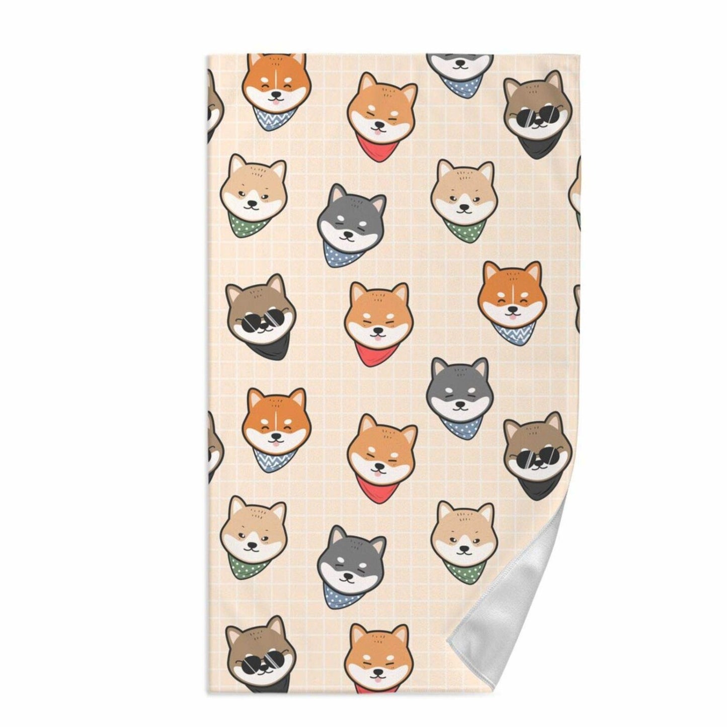 Shiba Inu Dog Kitchen Dish Towel 15x27 Inches