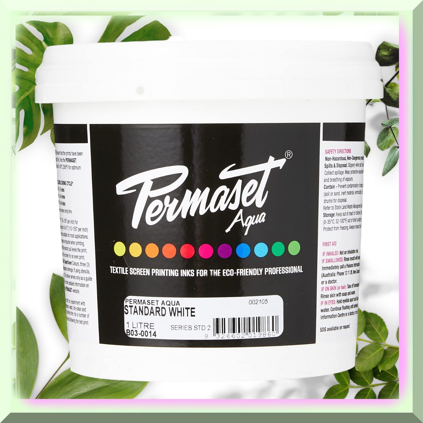 Aqua Fabric Ink White 1L