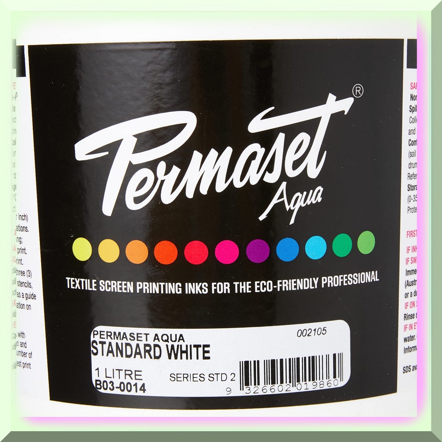 Aqua Fabric Ink White 1L