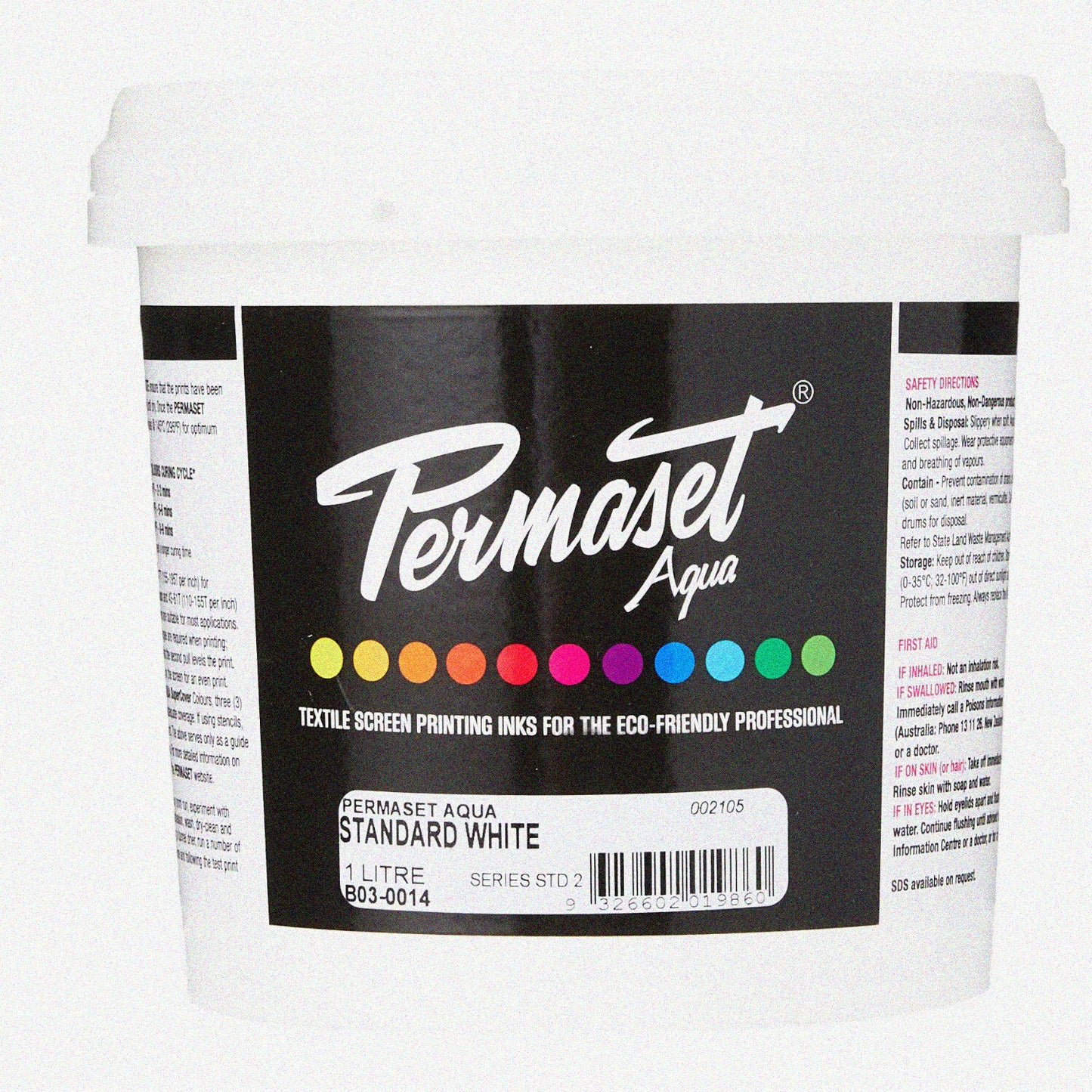 Aqua Fabric Ink White 1L