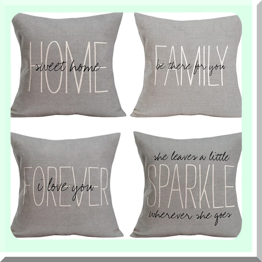WarmQuote Farmhouse Pillow Cover Set 22x22 inches