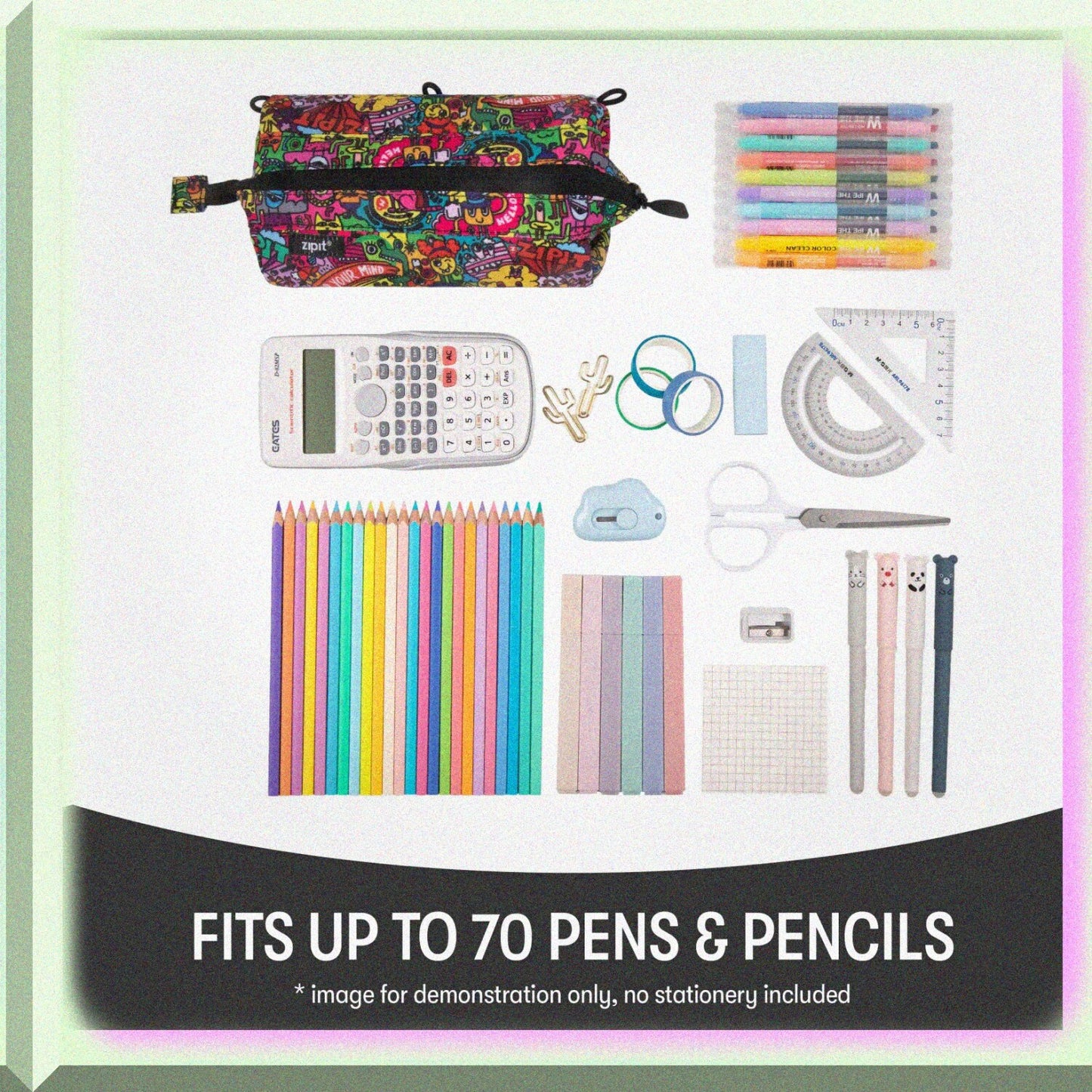 Large Capacity Pencil Case for School, College, Office
