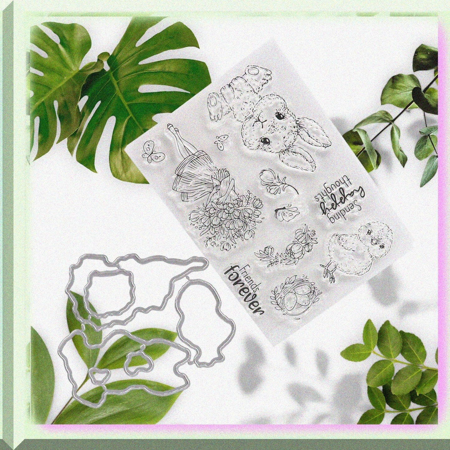 Clear Rubber Stamp for Scrapbooking and Card Making