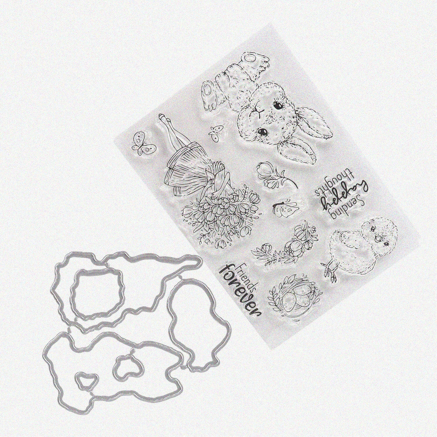 Clear Rubber Stamp for Scrapbooking and Card Making