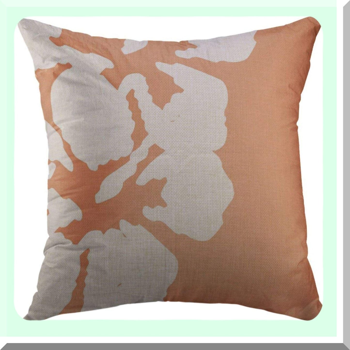 Tropical Hibiscus Floral Decorative Pillow Cover - Hawaiian Flowers Sofa Cushion Case 18x18 Inch - Home Decor Throw Pillow Case for Couch