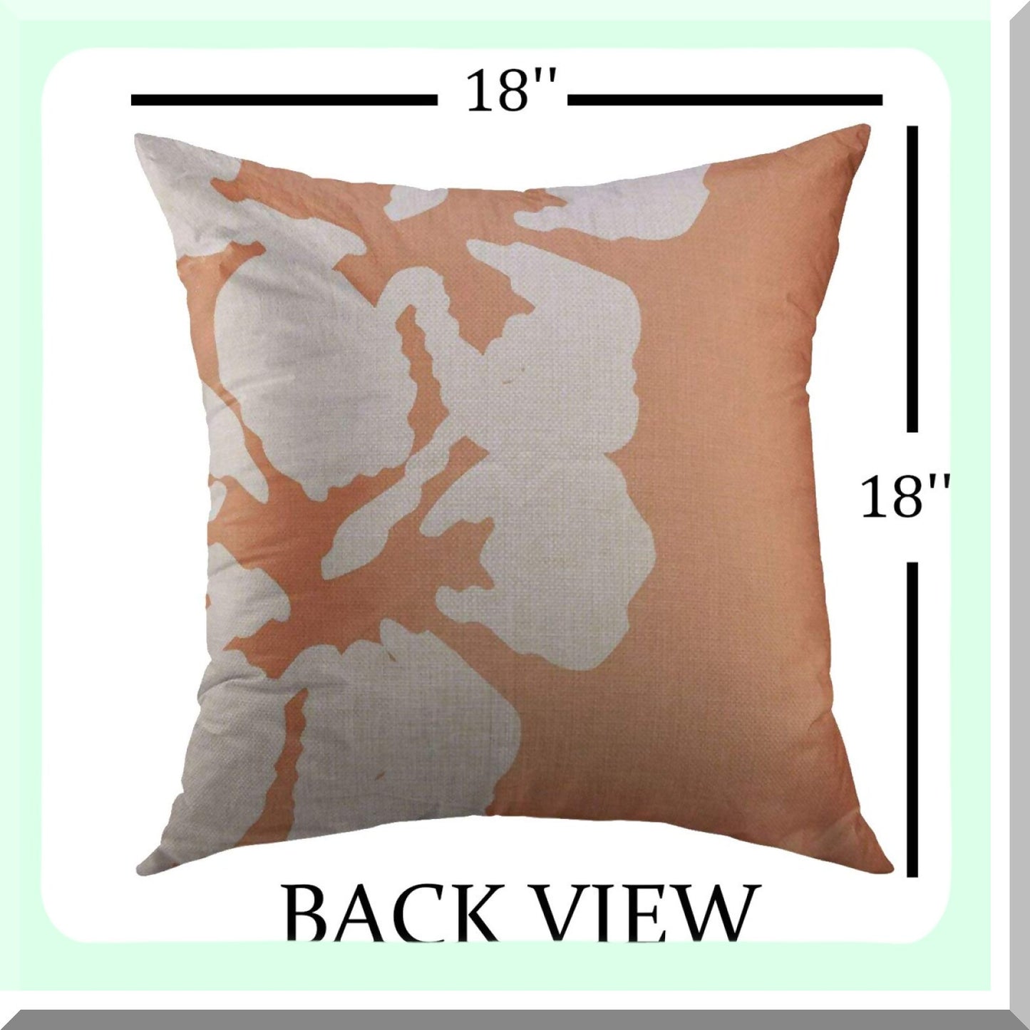 Tropical Hibiscus Floral Decorative Pillow Cover - Hawaiian Flowers Sofa Cushion Case 18x18 Inch - Home Decor Throw Pillow Case for Couch