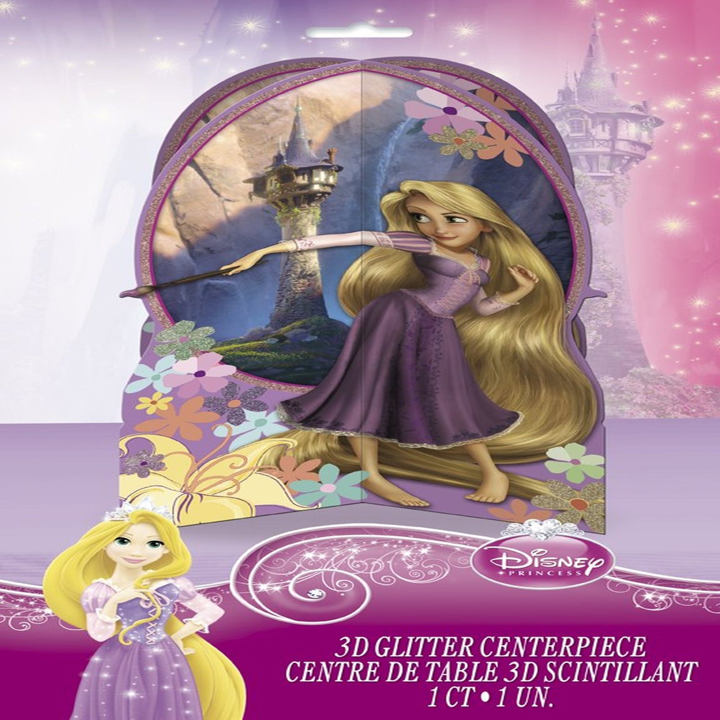 Tangled Glitter Centerpiece for Kids' Parties